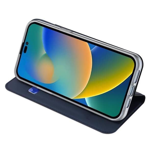 Dux Ducis iPhone 14 Pro Max Plånboksfodral Skin Holster - Blå Blå