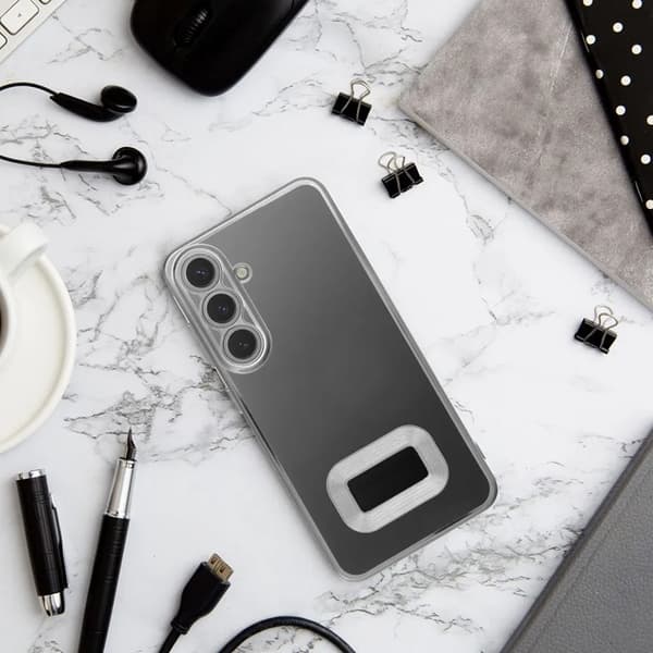 Telefontaske til Galaxy S25 Ultra Glam - Sølv Silver