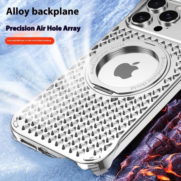 R-JUST RJ64 Mobilskal till iPhone 16 Pro Max Aluminium Silver