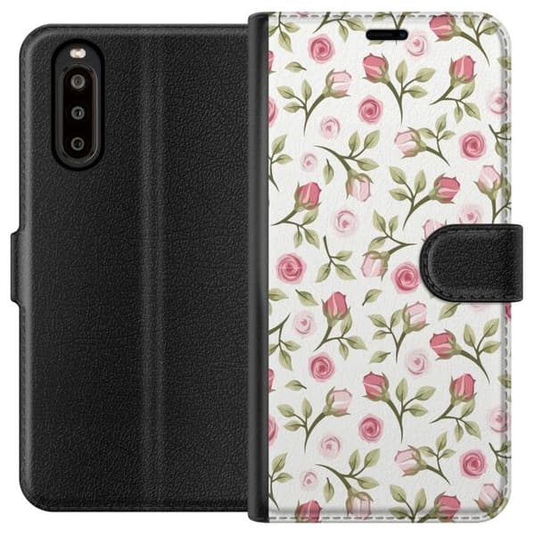 Pung Etui til Sony Xperia 10 II med Blomstermotiv