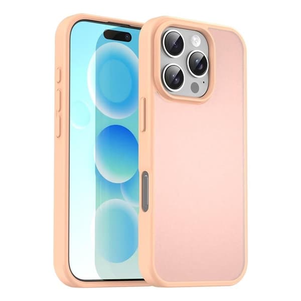 Mobilskal till iPhone 16 Pro Max Skin Touch Matte - Rosa Rosa