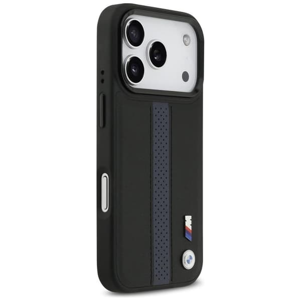 BMW Mobilskal till iPhone 17 Pro MagSafe M Perforated Stripe Logo - Blå Blå