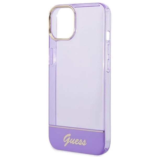 GUESS iPhone 14 Plus Kuori Translucent - Lila Lila