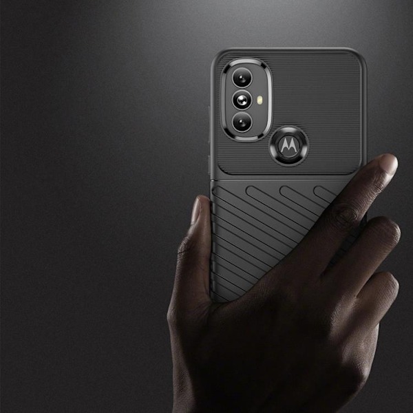 Thunder Flexible Armored Skal Motorola Moto G Power (2022) - Svart
