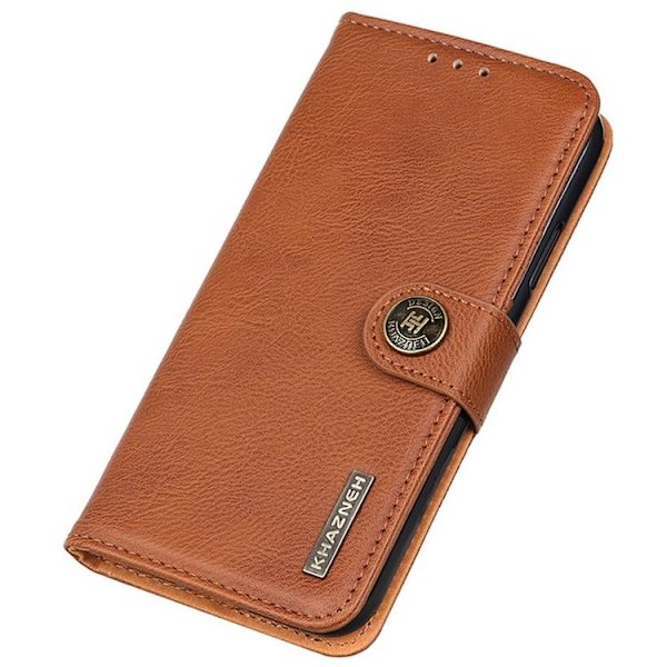 KHAZNEH iPhone 14 Plus Plånboksfodral Retro - Brun