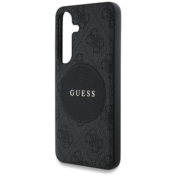 Guess Telefontaske til Galaxy S25 Plus MagSafe Round Patch Classic Logo - Sort Black