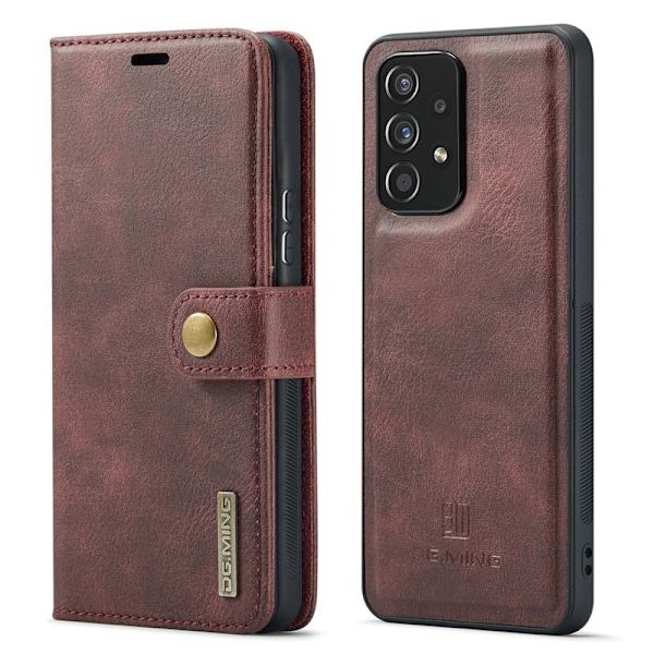 DG.MING Samsung Galaxy A53 5G Flip Plånboksfodral Röd