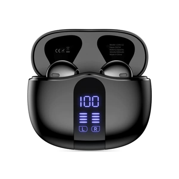 Tech-Protect Trådlös Hörlurar In-Ear Ultraboost Core G2 - Svart Svart