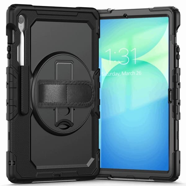 Tech Protect Galaxy Tab S10 FE Plus Etui Solid - Sort Svart