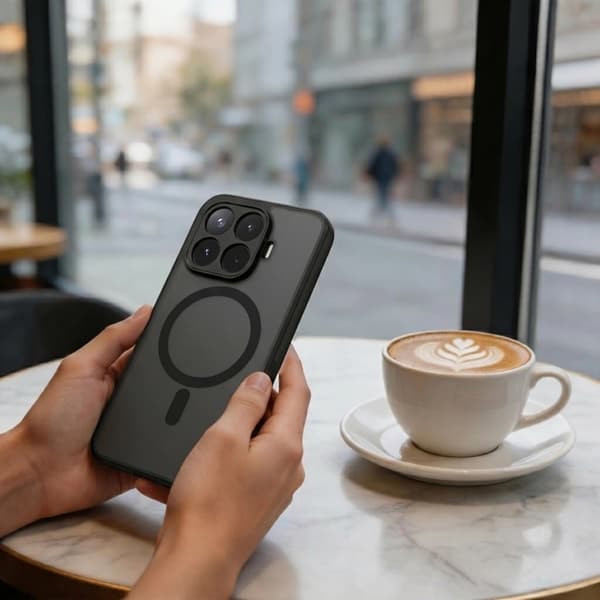 Tech-Protect Mobilskal För Xiaomi 17T MafSafe Magmat - Matt Svart