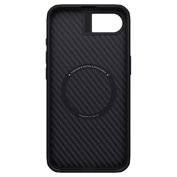 NILLKIN Mobilskal till iPhone 16e Magnetiskt Kolfiber TPU + PC Grön