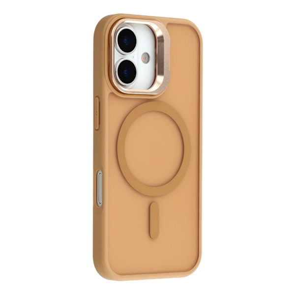 Mobilskal till iPhone 17 MagSafe Lins Kickstand - Guld Guld