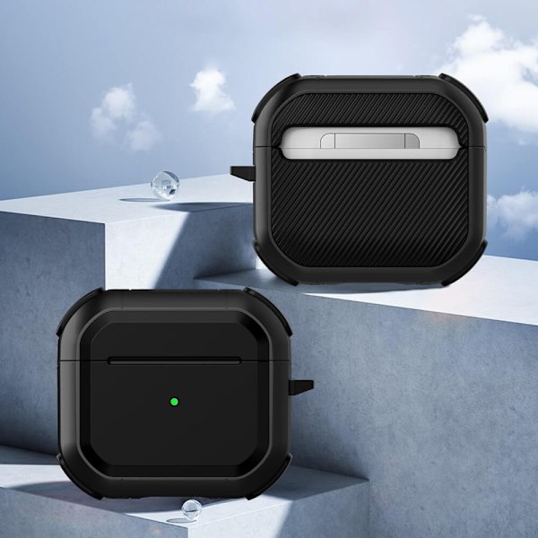 Eggshell Shockproof Skal till Apple Airpods 3 - Svart Svart