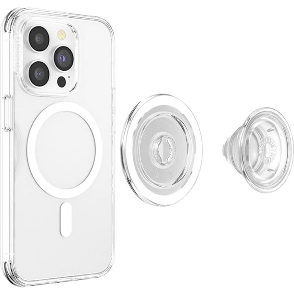 POPSOCKETS PopGrip för Magsafe - Clear Svart