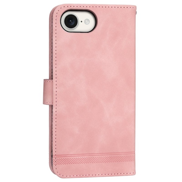DIERFENG DF-03 iPhone 16 Plånboksfodral Konstläder - Rosa