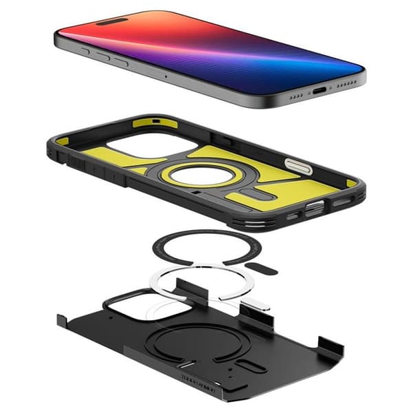 Spigen telefontaske til iPhone 16 Pro Max MagSafe Tough Armor T - Sort Svart
