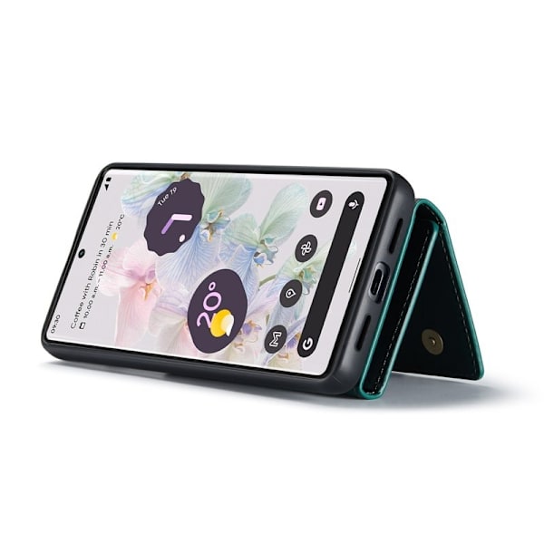 DG.MING Konstläder Plånboksfodral för Google Pixel 7 Pro 5G Grön