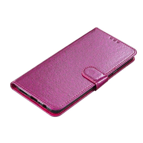 Samsung Galaxy S26 Edge Plånboksfodral Glitter Anti-Scratch Konstläder - Rosa