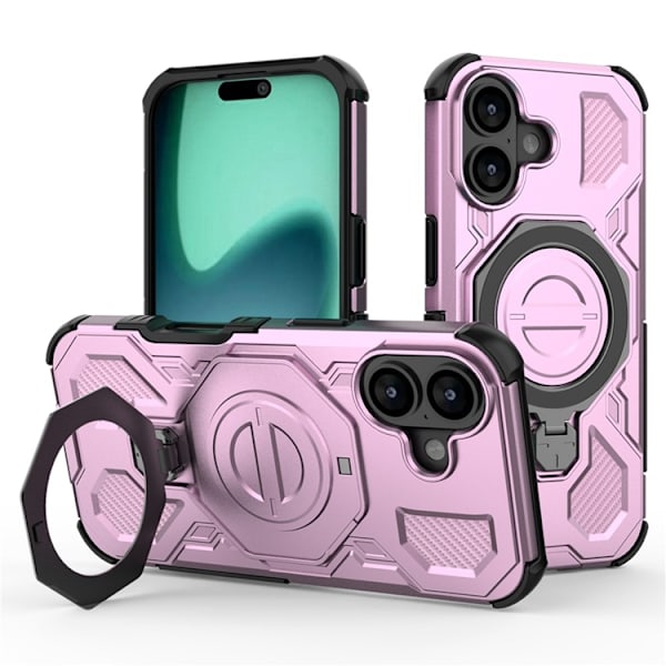 Mobilskal till iPhone 17 Rotating Kickstand - Rosa Rosa