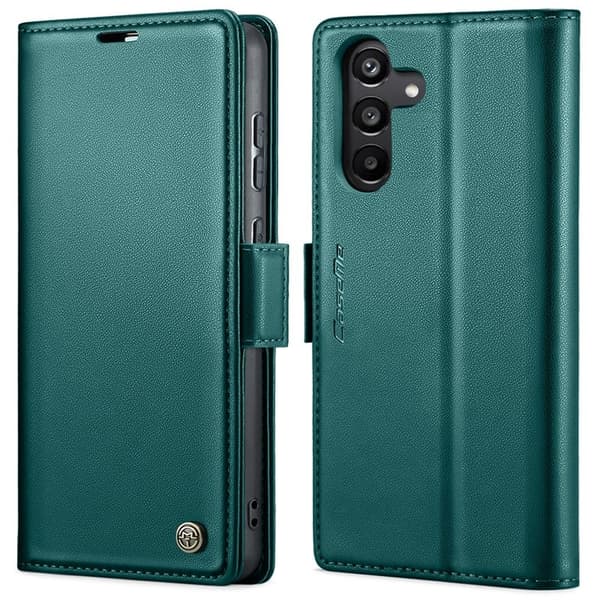 CASEME Plånboksfodral Konstläder för Samsung Galaxy A35 5G - Grön