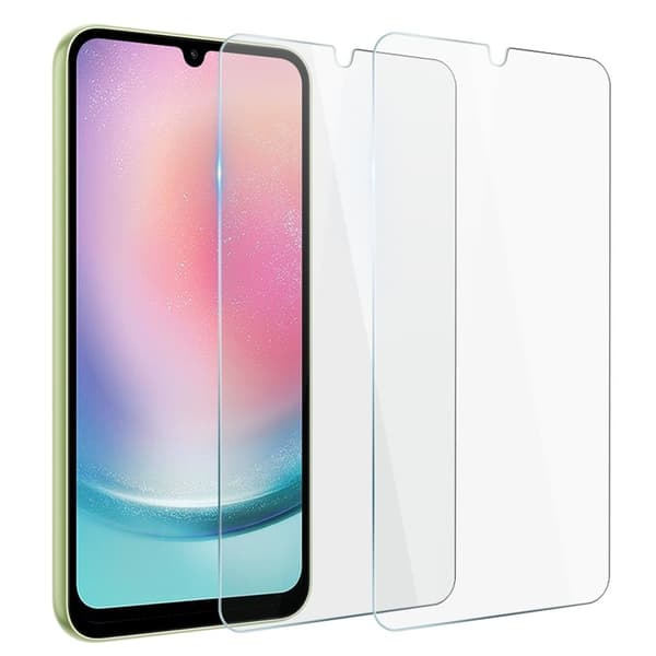 [2-PACK] Galaxy A24 4G Härdat Glas Skärmskydd - Clear Transparent