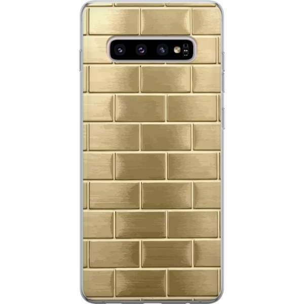 Mobilskal till Samsung Galaxy S10+ med Gyllene Murstenar