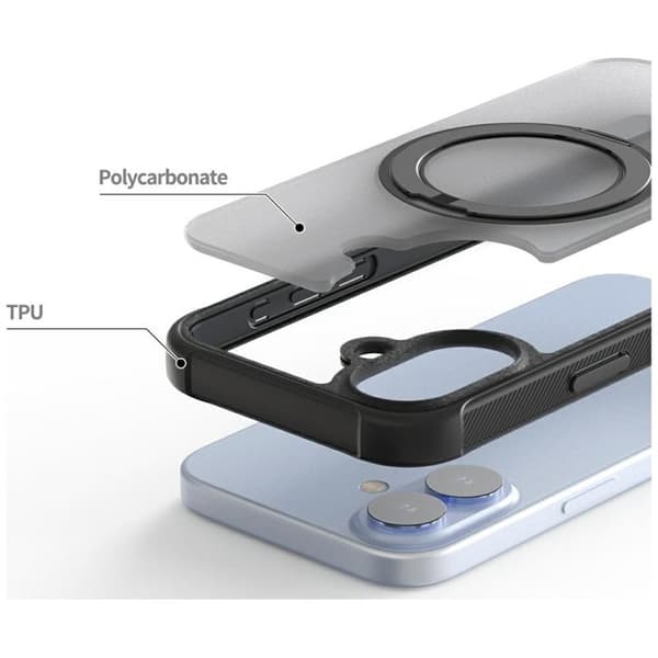 Araree Telefontaske til iPhone 17 MagSafe Duple M Stand - Sort Svart