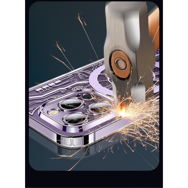 iPhone 13 Pro Mobilskal Magsafe Mechanical - Silver