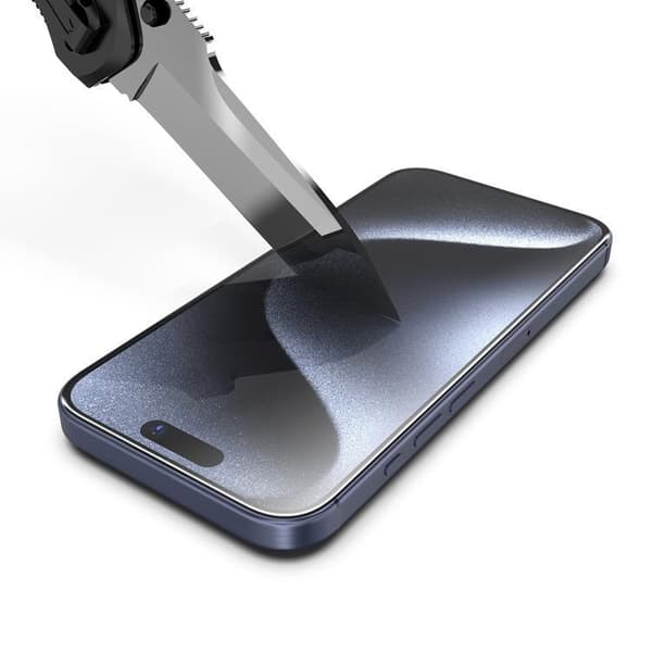 LIVSTIDSGARANTI - BOOM iPhone 15 Pro Max Härdat Glas Skärmskydd - 2 Pack