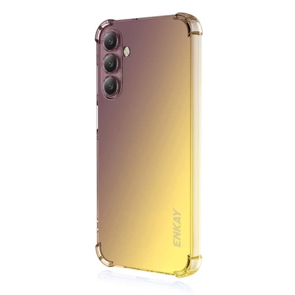 Enkay Mobilskal för Samsung Galaxy S26 Plus TPU - Lila/Guld