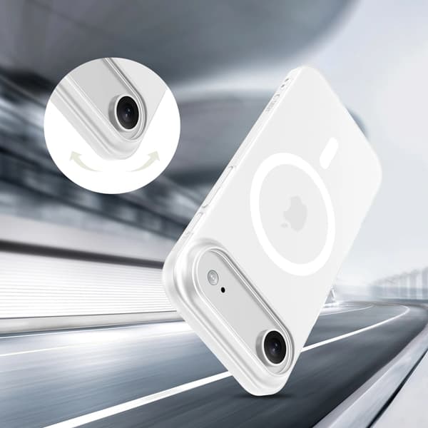 Tech-Protect telefontaske til iPhone Air Magsafe Slim - Mat hvid Svart