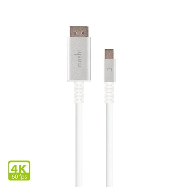 Moshi Mini DisplayPort Till DisplayPort kabel 1.5m - Vit
