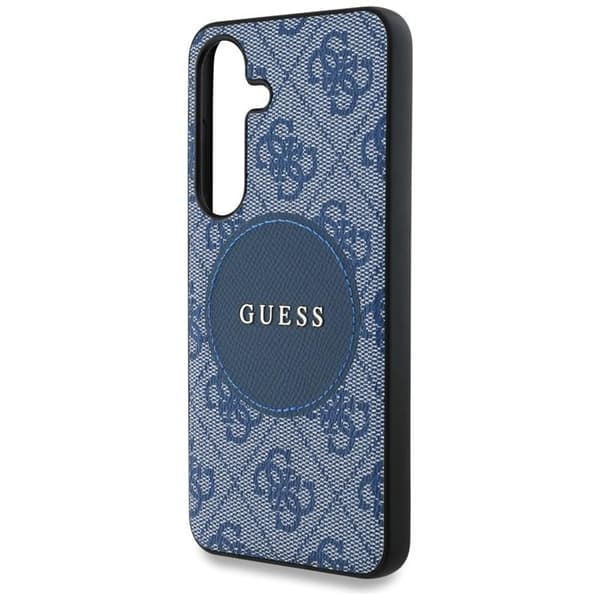 Guess Mobilskal till Galaxy S25 Plus MagSafe Round Patch Classic Logo - Blå Blå
