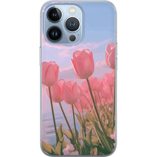 Mobilskal till Apple iPhone 13 Pro med Rosa Tulpaner
