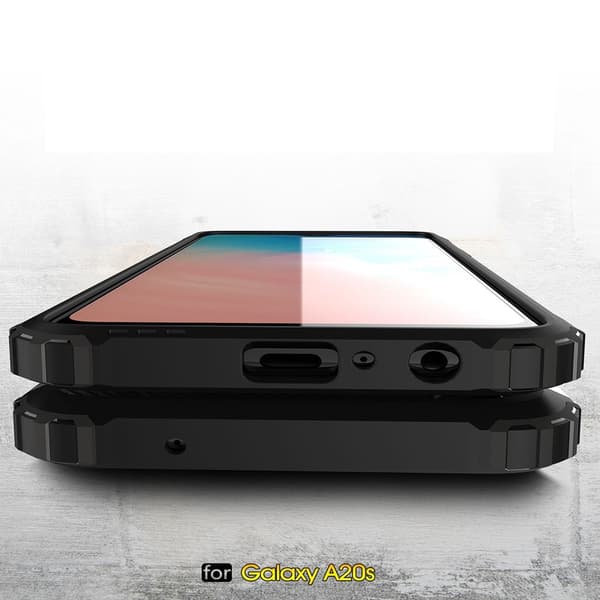 Armor Guard -suojakuori Samsung Galaxy A20s - Musta Black