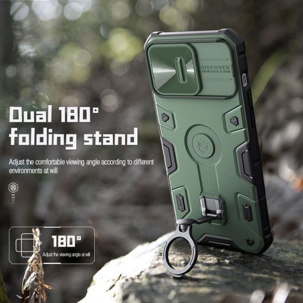 Nillkin iPhone 14 Pro Skal Ringhållare Armor Pro - Grön