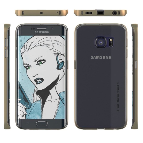 Ghostek viittakuori Samsung Galaxy S6 Edge Plus -puhelimelle - kulta