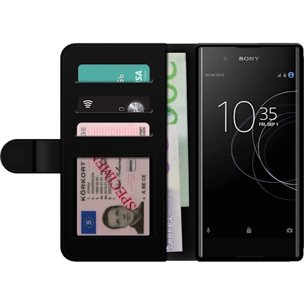 Pung etui til Sony Xperia XA2 med Fodbolde