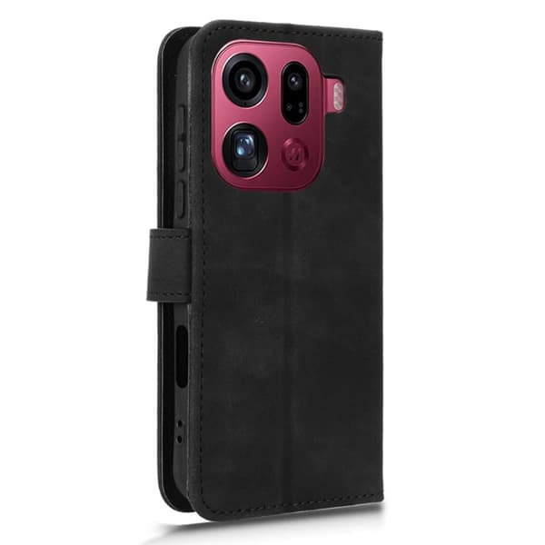 Oppo Find X9 Pro 5G Plånboksfodral Konstläder Skydd - Svart