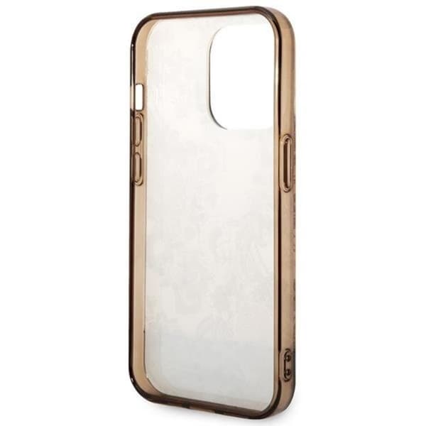 GUESS iPhone 14 Pro Max Skal Porcelain Collection - Ocher Brun