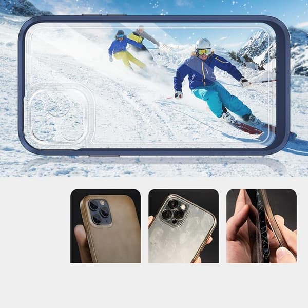 iPhone 11 Pro Max Skal Clear 3in1 - Blå Blå