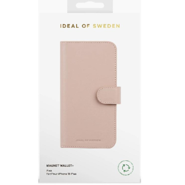Ideal Of Sweden iPhone 15 Plus Plånboksfodral Magnet - Rosa