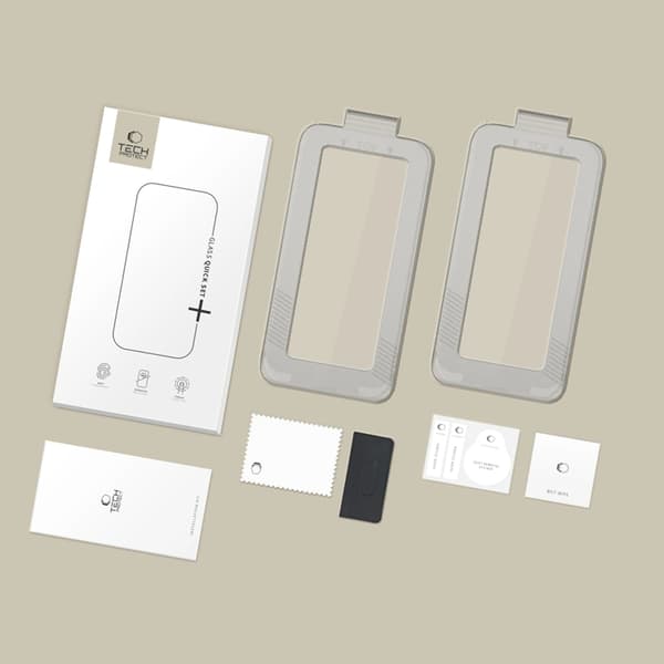 Tech-Protect [2-Pack] iPhone 17 Härdat Glas Skärmskydd - Svart Svart