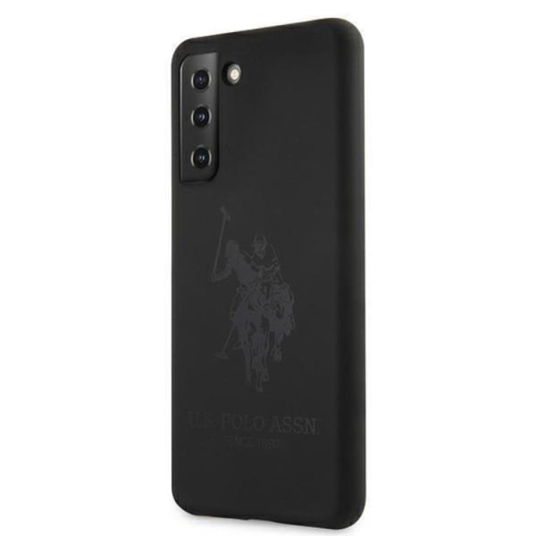 US Polo Silicone On Tone Skal Galaxy S21 Plus - Svart Svart