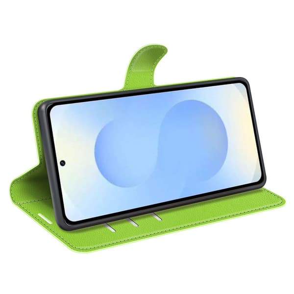 Plånboksfodral för Samsung Galaxy S26 Plus Stativ Konstläder - Grön