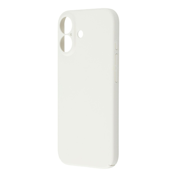 Mobilskal till iPhone 17 Skin-Touch Rubberized Hard PC - Vit Vit