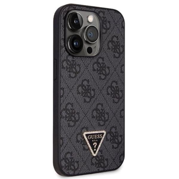 Guess iPhone 13 Pro Mobilskal Crossbody 4G Metal Logo - Sort Black