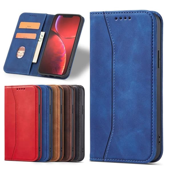 iPhone 12 Pro Max Plånboksfodral Magnet Fancy - Blå Blå