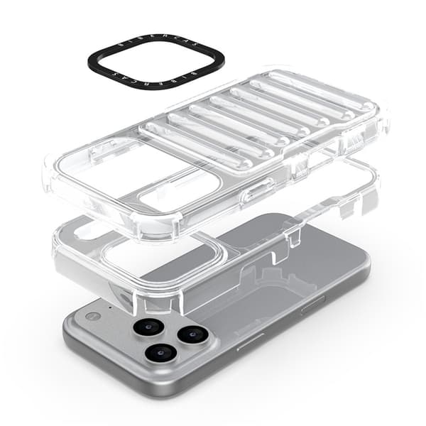 Mobilskal till iPhone 17 Pro Stripe Design Detachable - Transparent Transparent