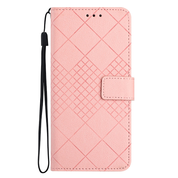 OnePlus 15 5G Plånboksfodral Imprint PU Folio Konstläder Rosa